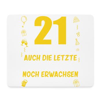 21. Geburtstag Mann 21.Ehrentag 21. Jubiläum Fun - Mousepad (Querformat) - Weiß - Vorne