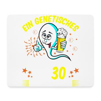 Vor 30 Jahren war ich mal der Schnellste 30 Jahre - Mousepad (Querformat) - Weiß - Vorne