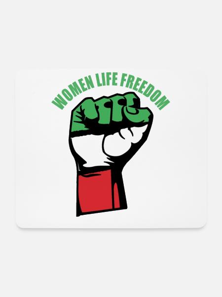Women life Freedom Hand - Mousepad (Querformat) - Weiß