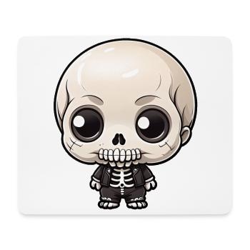 Halloween - Little Cute Skeleton - Mouse Pad (horizontal) - white - Front