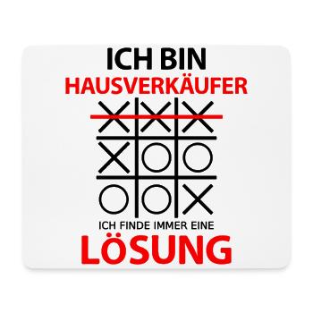 Hausverkäufer Hauskauf Verkäufer Lustig Sprüche - Mousepad (Querformat) - Weiß - Vorne