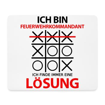 Feuerwehrkommandant Abschiedsgeschenk Lustig - Mousepad (Querformat) - Weiß - Vorne