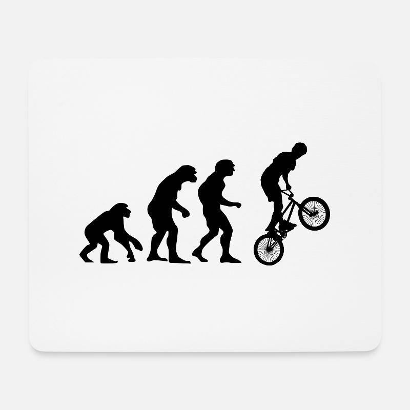 BMX - Evolution - Mousepad (Querformat) - Weiß