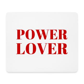 Power Lover - Tapis de souris (format paysage) - blanc - Devant