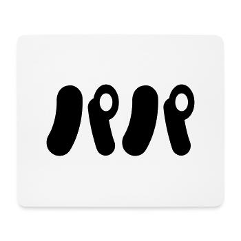 Japanese Papa パパ | Nihongo Language - Mouse Pad (horizontal) - white - Front