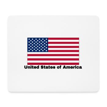 USA Fahne - Mousepad (Querformat) - Weiß - Vorne