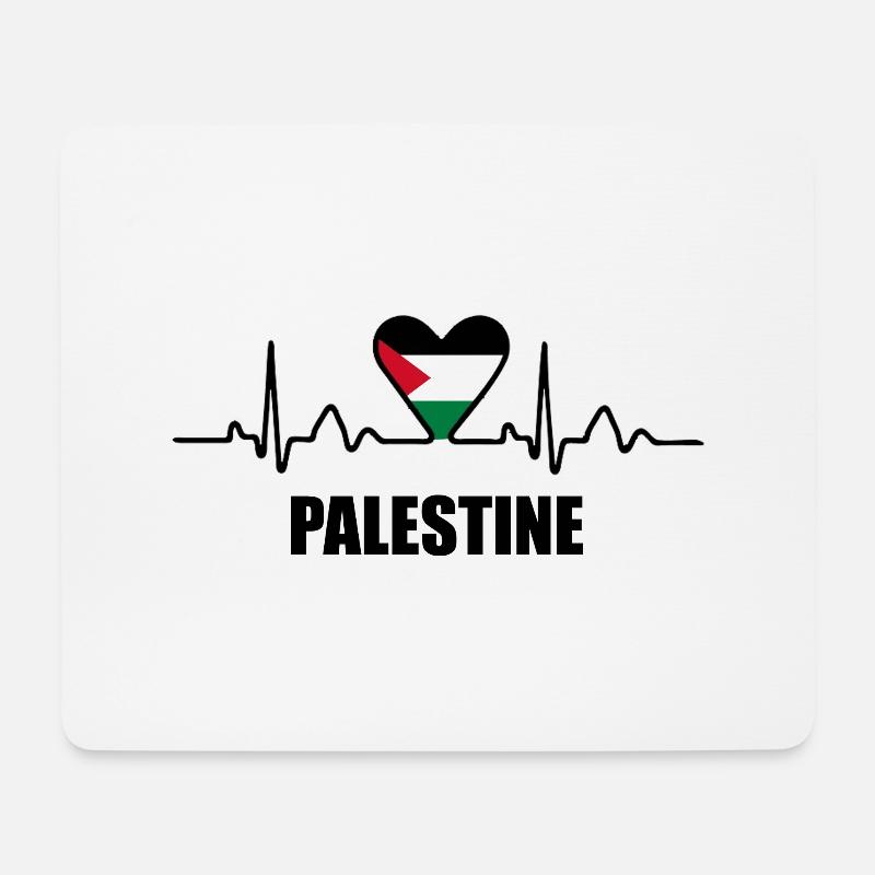 Palästina - Mousepad (Querformat) - Weiß