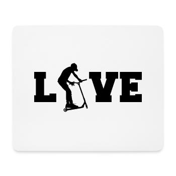 Freestyle-Roller - Mousepad (Querformat) - Weiß - Vorne