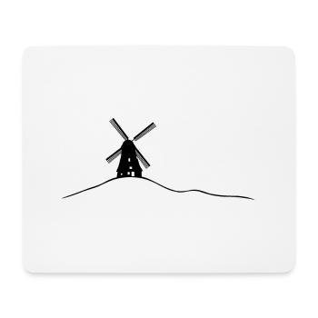 moulin à vent, Pays-Bas, paysage de moulin à vent - Tapis de souris (format paysage) - blanc - Devant