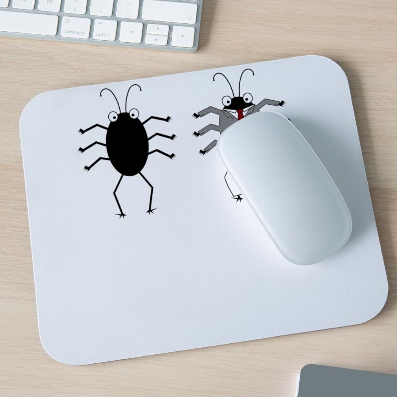 Bug Feature - Computer Scientist Programmer Mouse Pad (horizontal)