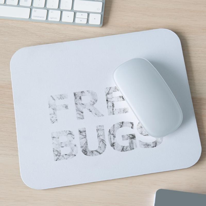 Free Bugs2 - programmer computer scientist Mouse Pad (horizontal)