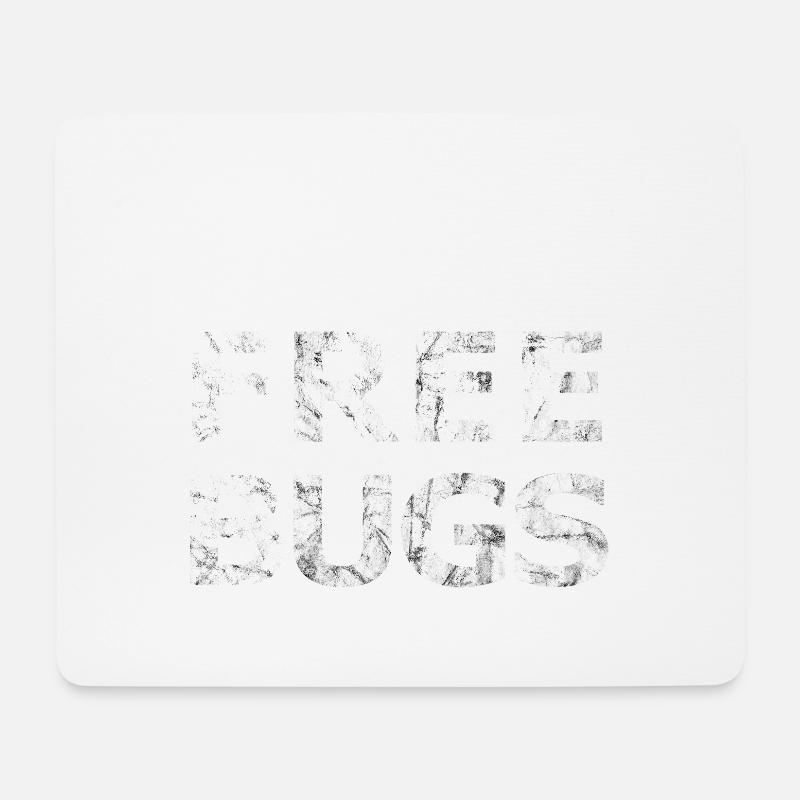 Free Bugs2 - - Programmierer Informatiker - Mousepad (Querformat) - Weiß