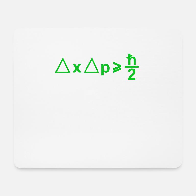 Heisenbergsche Unschärferelation 3 - Physiker - Mousepad (Querformat) - Weiß