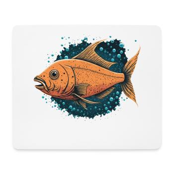 Fish in the wild - Mouse Pad (horizontal) - white - Front
