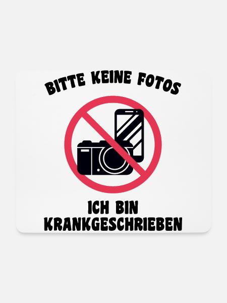 Krankgeschrieben - Mousepad (Querformat) - Weiß