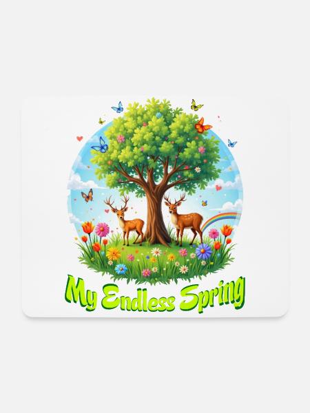 My Endless Spring M - Mouse Pad (horizontal) - white