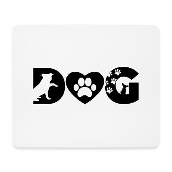 DOG Hund - Mousepad (Querformat) - Weiß - Vorne
