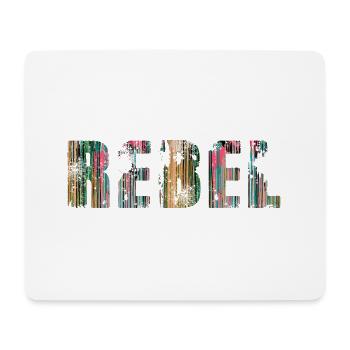 rebel,schrift,bunt,malerei,graffiti - Mousepad (Querformat) - Weiß - Vorne