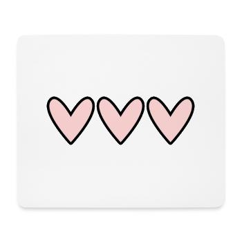 HERZ. PAAR. VALENTINSTAG. GERADE VERHEIRATET. Junggesellinnenabschied. - Mousepad (Querformat) - Weiß - Vorne
