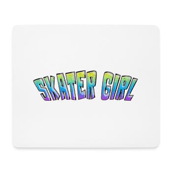 Skater Girl Design - Mouse Pad (horizontal) - white - Front