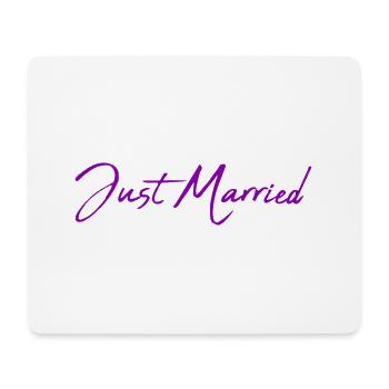 LIEBE. PAAR. GERADE VERHEIRATET. Junggesellinnenabschied. VALENTINSTAG. - Mousepad (Querformat) - Weiß - Vorne