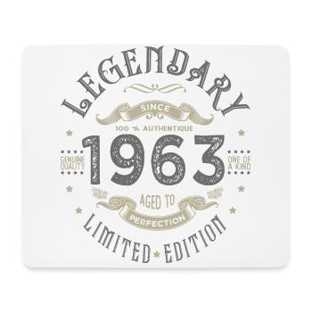 1963 Jubiläum legendär seit 1963 - Mousepad (Querformat) - Weiß - Vorne