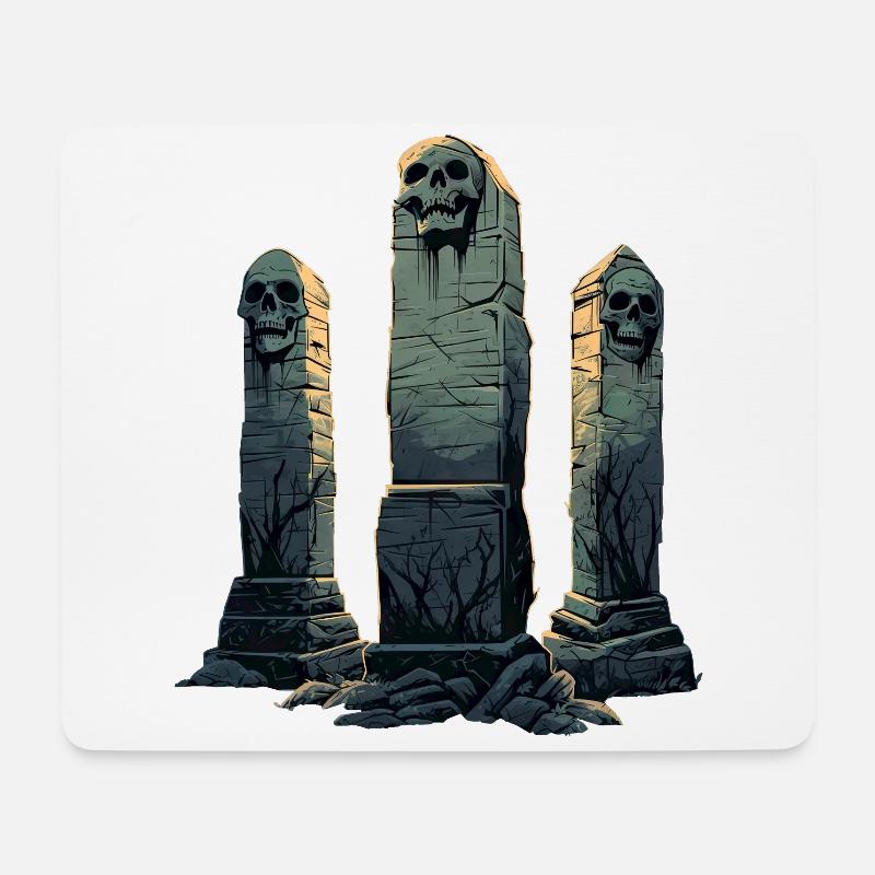 Tombstones - Mouse Pad (horizontal) - white