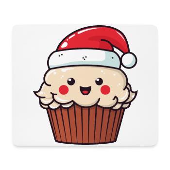 Muffin Kuchen Backen Weihnachten - Mousepad (Querformat) - Weiß - Vorne