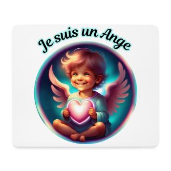 Je suis un Ange - Tapis de souris (format paysage) - blanc - Devant