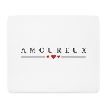 Amoureux - Tapis de souris (format paysage) - blanc - Devant