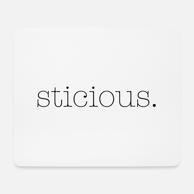 sticious - Mouse Pad (horizontal) - white