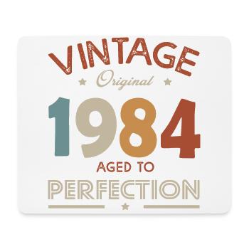 1984 Vintage Birthday Gift Humor Born in 1984 - Mouse Pad (horizontal) - white - Front