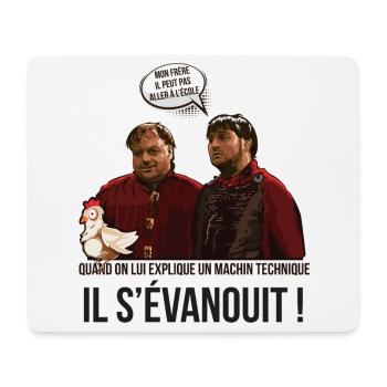 MON FRERE ! - Tapis de souris (format paysage) - blanc - Devant