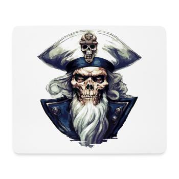 Sailor Skull Skull Captain Ahoy Ship - Mouse Pad (horizontal) - white - Front