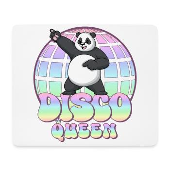 Discoqueen Panda Disco Ball Disco Queen Années 70 - Tapis de souris (format paysage) - blanc - Devant