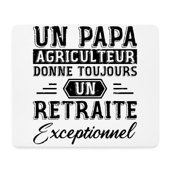 Ein Bauernvater schenkt einem außergewöhnlichen Rentner - Mousepad (Querformat) - Weiß - Vorne