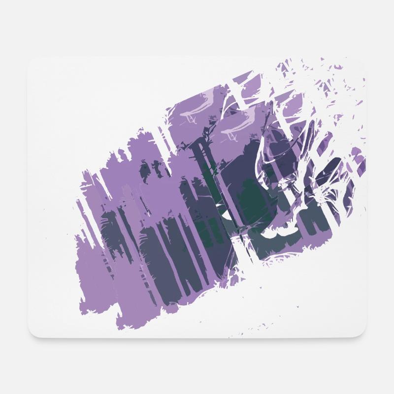 Colorsplash / Graffiti Farbklecks - Mousepad (Querformat) - Weiß
