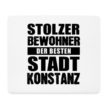Stolzer Bewohner der besten Stadt Konstanz - Mousepad (Querformat) - Weiß - Vorne