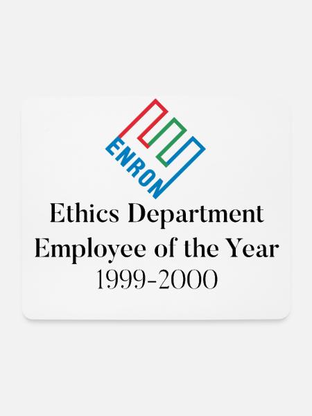 Enron Mitarbeiter des Jahres - Mousepad (Querformat) - Weiß