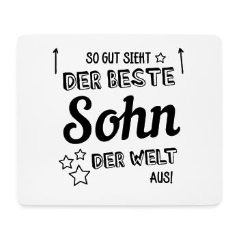 So gut sieht der beste Sohn der Welt aus! - Mousepad (Querformat) - Weiß - Vorne