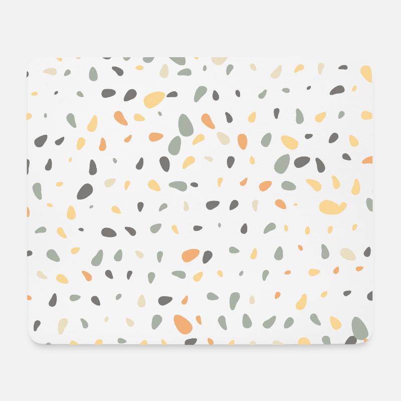 Feuilles d’automne abstraites - Tapis de souris (format paysage) - blanc