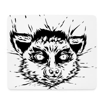 Lemur Head - Mouse Pad (horizontal) - white - Front