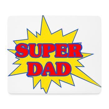 Super-Papa - Mousepad (Querformat) - Weiß - Vorne