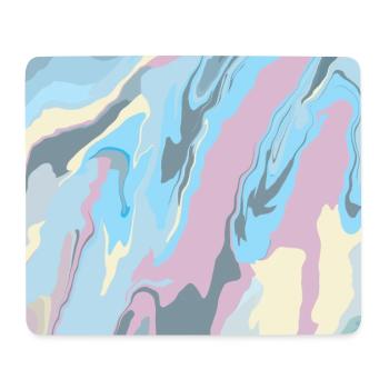 Fröhlich buntes Regenbogen Design in Pastellfarben - Mousepad (Querformat) - Weiß - Vorne