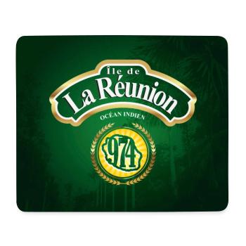 Ile de la Reunion type Rhum - Tapis de souris (format paysage) - blanc - Devant