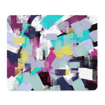 Coloré abstrait joyeux motif joie de vivre - Tapis de souris (format paysage) - blanc - Devant
