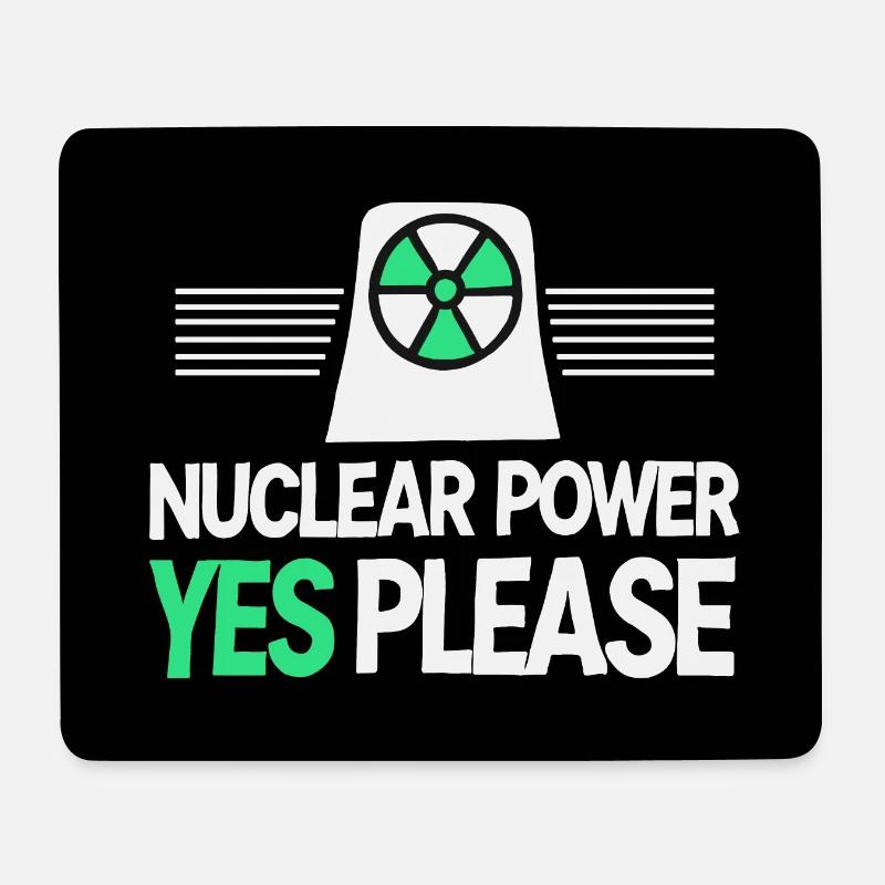 Énergie nucléaire s’il vous plaît - Pro Clean Energy - Tapis de souris (format paysage) - blanc