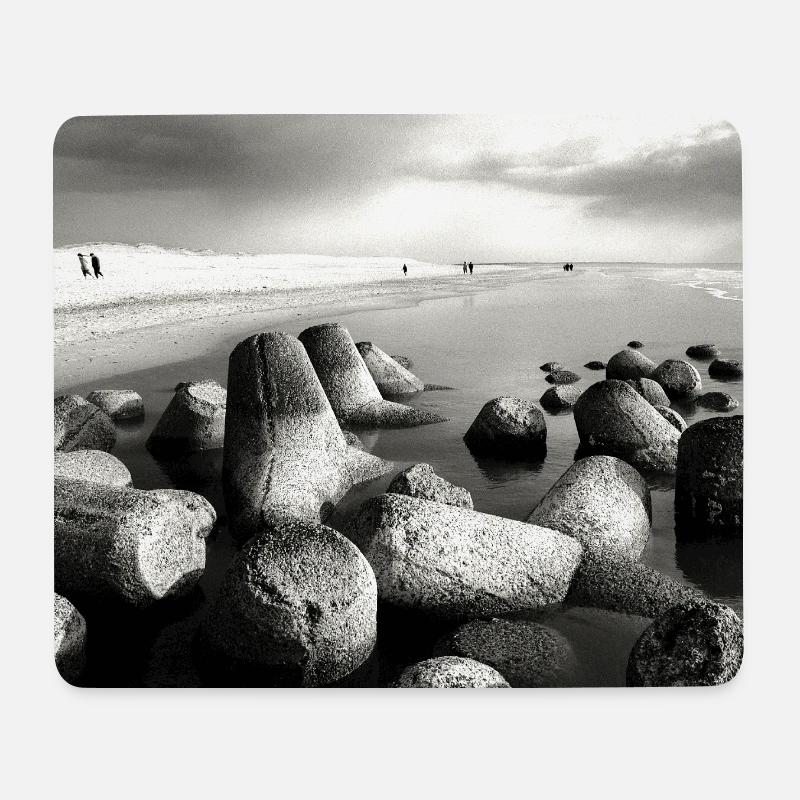 Mousepad-Edition - Sylt Tetrapoden - Mousepad (Querformat) - Weiß