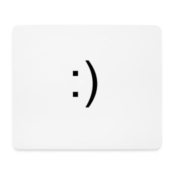 Smile - Mousepad (Querformat) - Weiß - Vorne