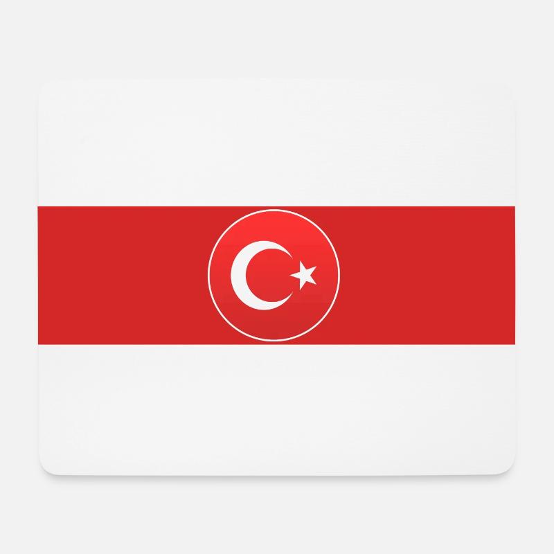 Türkiye - Türkei - Ay Yildiz - Turkey - Mousepad (Querformat) - Weiß